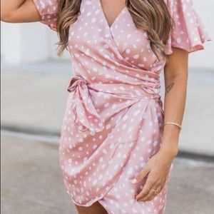 Pink Lily Wishing For The Best Dress Blush